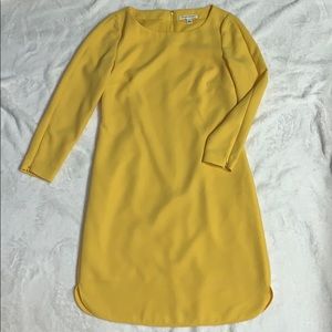 Yellow Banana Republic shift dress